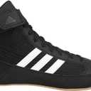 adidas Men's HVC Wrestling Shoes (6.5, Black/White)
