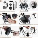 8-Light Black Chandeliers for Dining Room, Dining Room Light Fixtures, Farmhouse Candle Chandeliers for Kitchen, Living Room, Foyer, Entryway, Staircase