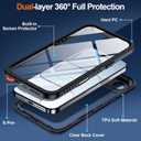 MOZOTER for iPhone Air Case Waterproof,[IPX8 Underwater Case][Full Body Shockproof & Military Dropproof] Clear Sound Quality Built-in Screen Protector for iPhone Air 6.5 inch-Black