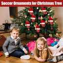 2Pcs Basketball Ornament, Basketball Ornaments for Christmas Tree Decoration with Red Santa Hat, Unique Glass Sports Decorations for Christmas, Hanging Balls Baubles Goalie Style Holiday Hanging Decor