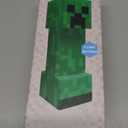 Minecraft Creeper Torch Night Light for Kids, 2-in-1 Flashlight and Lamp with USB and Battery Power, Bedroom Decor, Desk Light, Gamer Gifts for Boys