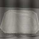 Wooden Decorative Tray, Rustic Serving Tray with Wood Bead, Farmhouse Big Tray for Ottoman, Countertop, Coffee Tabl, 16.5" x 13"x 1.6" (Retro White)