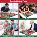 2 x LUXDIVINA Christmas 2000 Piece Puzzle for Adults, Puzzles for Adults 2000 Pieces, Parrot Deer Jigsaw Puzzles, Challenging Puzzle Perfect for Game Nights, Finished Size is 39" X 28"