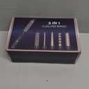 Lopeie 5 in 1 Wand Curling Iron Set, Hair Styling Tools with Thermal Brush and 4 Interchangeable Ceramic Barrels from 1/2 to 1 1/2 inch, Fast Heating, Dual Voltage Hair Curler, Gifts for Women (Rose Gold)