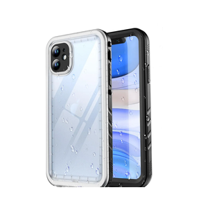 SPORTLINK Waterproof Case for iPhone 11, Full Body Heavy Duty Protection Full Sealed Cover Shockproof Dustproof Built-in Clear Screen Protector Rugged Case for iPhone 11 6.1 Inch Clear