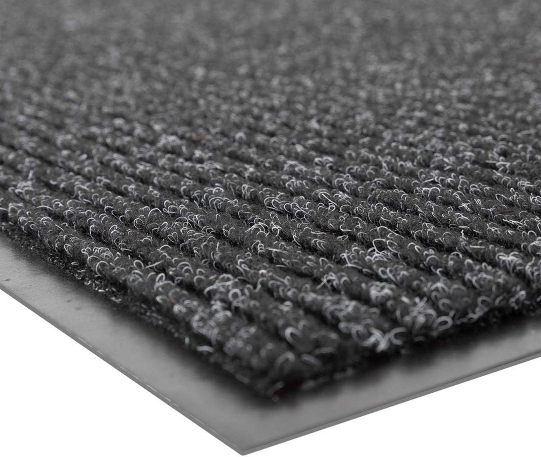 Notrax 109 Brush Step Carpeted Indoor/Outdoor Entrance Mat for Home or Office, 3' X 5', Absorbent Slip Resistant Heavy Duty Entry Mat, Charcoal, 109S0035CH