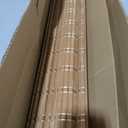 LazBlinds 100% Blackout No Drill Bamboo Roman Shades, Cordless Bamboo Blinds for Indoor Windows, Room Darkening Shades for Home & Patio, Thermal Insulated, Brown206, 36" W x 64" H