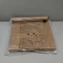 Patio Umbrella Base, 43lbs Outdoor Heavy Duty Square Concrete Stand, Fits 6-12ft Fringe Market Umbrella, Teak Brown