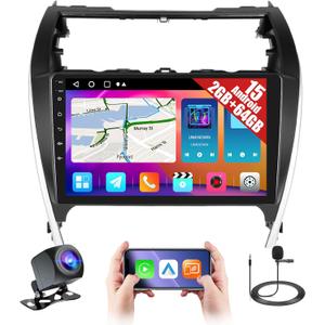 2+64GB Android 15 Car Radio for Toyota Camry 2012-2014 (w/JBL) with Wireless CarPlay Android Auto, 10.1 Inch Touchscreen Car Stereo for Camry with GPS WiFi Bluetooth EQ FM/RDS 26UI Backup Camera