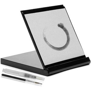 Water Artist Board Paint with Zen Relaxation Meditation Art Painting Board Drawing Brush Gifts for Artist (Black)