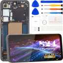 TFT for Samsung Galaxy S24 Screen Replacement for Samsung S24 LCD Display for Galaxy S24 SM-S921B SM-SM-S921U SM-S921W Digitizer Touch Screen Assembly Repair Kit with Fame (Black, NO Fingerprint)