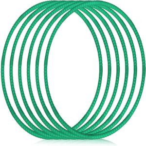 Shappy 6 Pcs Exercise Hoop Detachable Adjustable Plastic Toy Playground Toys Colored Hoop Circles for Teens Games Gymnastics Dog Agility Equipment Party Decor (23 Inch, Olive Drab)