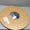 Flash Furniture Lars 24" Round Wood Cocktail Table with 30" and 42" Adjustable Columns, Adjustable Bar Height, for Events or Home Use (Natural)