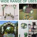 Wedding Arch Flowers (2pack),Flower Arch Stand,Flower Garland,for Wedding Outdoor Decorations Floral swags and Garlands Chair Decorations etc isle Decor,Reusable.（White）