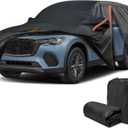 Car Cover for Lexus LX 450 470 570 600 700h 1995-2026 and for Polestar 1 2 3 4 2019-2026, SUV Full Car Cover Waterproof, Sun Rain UV Snow Dust Protection, Custom Fit with Driver Door Zipper