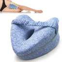 Leg & Knee Foam Support Pillow, Hollow Bandage Leg Pillow for Soothing Pain Relief Back Pain/Sciatica/Spine Alignment/HIPS/Knees, Love Memory Pillow with Washable Comfort Cover
