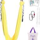 Aerial Silk Yoga Hammock & Swing for yoga Inversion,Strength training,starter hardware kit