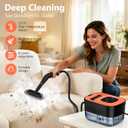 Steam Cleaner, Portable Steamer for Cleaning with 16pcs Accessories, 6-Level Adjustable, 15s Heat-Up, Handheld Steam Cleaner for Home, Tile, Grease, Dirt, Grout, Car Detailing