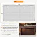 LOOBANI Garage Screen Door 16x8 Ft: Heavy Duty Magnetic Closure Garage Door Screen 2 Car, Retractable Roll Up Garage Net Screen for Patio, Hand-Free, Easy Install