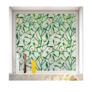 Window Privacy Film Stain Glass Window Film Rainbow Window Film Window clings Non-Adhesive Reusable Decorative for Room (Mistletoe Rainbow, 35.4 x 78.7 in)