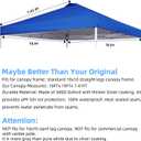 1010FT Canopy Tent Replacement Top, Instant Pop Up Canopy Straight Leg Replacement Cover for Outdoor Garden Picnic, Camping(Blue, 10x10FT)