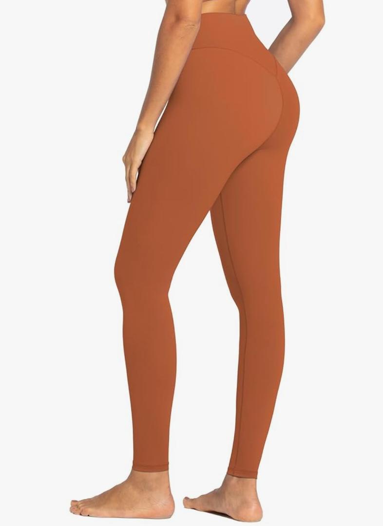 Sunzel Nunaked Workout Leggings for Women, Tummy Control Compression Workout Gym Yoga Pants, No Front Seam & High Waist, Large