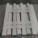 ELECLAND 12 Pieces Garden Fence with 12 Pieces Fence Insert White Plastic Fence Garden Picket Fence Edgings Lawn Flowerbeds Plant Borders Decorative Garden Yard