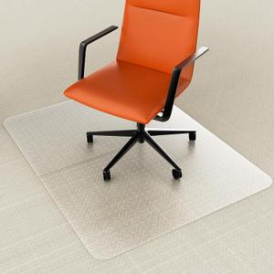 Office Chair Mat for Carpet, 36"x48" Heavy Duty PVC Floor Protector, Non-Slip Clear Computer Desk Mat for Low-Pile & Flat Carpets, Rolling Chair Mat for Home Office & Gaming