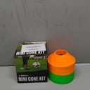 Kwik Goal Mini Disc Cone Kit (30-Pack), Green/Orange