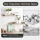 LuckIn 6 Pack Floating Shelf Brackets, Heavy Duty Floating Shelf Bracket 6 Inch Long, Black Hidden Metal L Brackets for Wall Shelves Support DIY(1/5 Inch Thicked) and 170 lb. Load Capacity