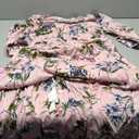 VintageClothing Women's Floral Maxi Dresses with Sleeves Flowy Boho Beach Dress S