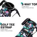 Sunday Golf Bag with Strap & Stand, Lightweight Golf Stand Bags with Two-Way Divider/Cooler Pocket, Golf Club Bags Holds 5-6 Clubs for Driving Range, Par 3 and Standard Courses