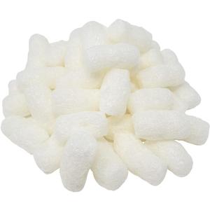 Biodegradable Packing Peanuts - White, Starch, Set of 1, Great for Cushioning Fragile Items - Approximately 0.20 Cubic Foot