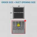 24 x 24 Inch (Duct Opening) Return Air Filter Grille for 1 Inch Filters, HVAC Vent Cover for Wall & Ceiling, Powder-Coated Steel with Removable Door