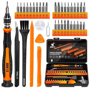 JOREST 40Pcs Small Precision Screwdriver Set (S2 Steel), Magnetic Screwdriver Set with Torx T5 T6 T8, Mini Repair Tool Kit for Macbook, Computer, Laptop, iPhone, PS4 PS5, Xbox, Switch, Glasses, Watch