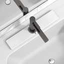 20" x 4" Stone Faucet Mat for Kitchen Sink, Quick Drying Diatomite Sink Tray, Faucet Sink Splash Guard for Prevents Moisture Buildup (White)