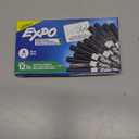 EXPO Dry Erase Markers, Low Odor Ink, Black, Fine Tip, 12 Count - Easily Erases, Vibrant Ink, Ideal for Classroom, Back to School Supplies, Teachers, Office, Whiteboard & Home