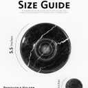 Radicaln Marble Incense Holder for Stick 5.5" Inches Black Handmade Ash Tray & Palo Santo Holder, Perfect for Fall & Living Room Dcor, Ideal Incense Burner