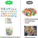 3 x 100Pcs Luminous Tiny Resin Animals Glow in The Dark, Various Mini Animals Figures to Hide, Mini Ducks Frogs Rabbits Mushrooms for Miniature Fairy Garden Accessories Micro Landscape Potted Decoratio