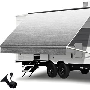 Heavy Duty RV Awning Fabric Replacement - 19.5oz Vinyl Camper Awning - Waterproof & UV-Resistant - Universal Canopy for Camper, Trailer and Motorhome (Gray Fade, 20FT(Fabric 19'2"))