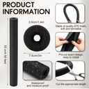 Pangda 3 Pack Pool Noodles 55 Inch Foam Noodles Swim Clamp Jumbo Hollow Foam Large Pre Slit Clamp Protection for Swimming Floating Craft Projects Padding Bumper (Black, 55 Inch, 3" OD X 1.4" ID)