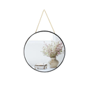 Small Round Wall Mirror,Bathroom Mirror (Black, 11.8 in.)