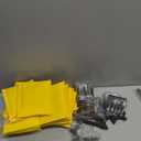 Tatuo 20 Sets Mini Picture Frames and Display Stands Vintage Resin Empty Photo Frame Stable Black Plastic Faux Wood Hangable Stand Mini Easel Stands for Home Office Wedding Decor Filming Props (Gold)