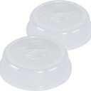 Nordic Ware BPA-free and Melamine Free Plastic Splatter Microwave Cover, 10-Inch (Set of 2), Clear