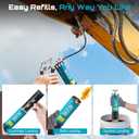 Seesii 8000PSI Grease Gun Kit: Heavy Duty Pistol Grip Grease Gun with 14oz Capacity, Quick-Release Coupler, 90 Adapter, Flexible Hose, Rigid Pipe for Automotive, Agricultural, Industrial, Marine