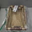 Storage Basket Wicker Baskets for Organizing Toilet Paper Storage Basket for Toilet Tank Top,Beige
