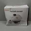 GEHONA Collapsible Foot Spa Bath with Heat,Foot Massager with Two Side Supports,Leakage Protector,Temperature Control,Bubbles,Red Light,Timer,Feet Spa Tub,Feet Soaker,Gifts (Black)