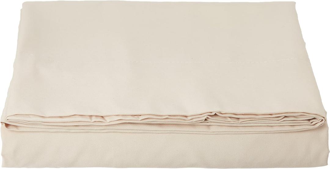 Luxury Flat Sheet on Amazon Elegant Comfort Wrinkle-Free 1500 Premier Hotel Quality 1-Piece Flat Sheet, Full Size, Cream