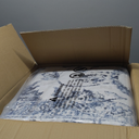 Washable Area Rug 3x5,Small Indoor Entryway Rugs with Non Slip Rubber Backing for Bedroom Living Room - Thin Floor Carpet for Entrance Home Office Dorm,Navy Blue/White