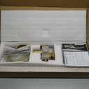 KINGO HOME Gold Bathroom Faucet, Brushed Gold Faucets Bathroom 3 Hole 8inch Widespread Waterfall 2 Handle Brass Faucets Bath Sink Vanity Faucet with Pop Up Drain and Supply Lines